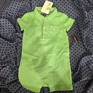 american living green onesie 6 months